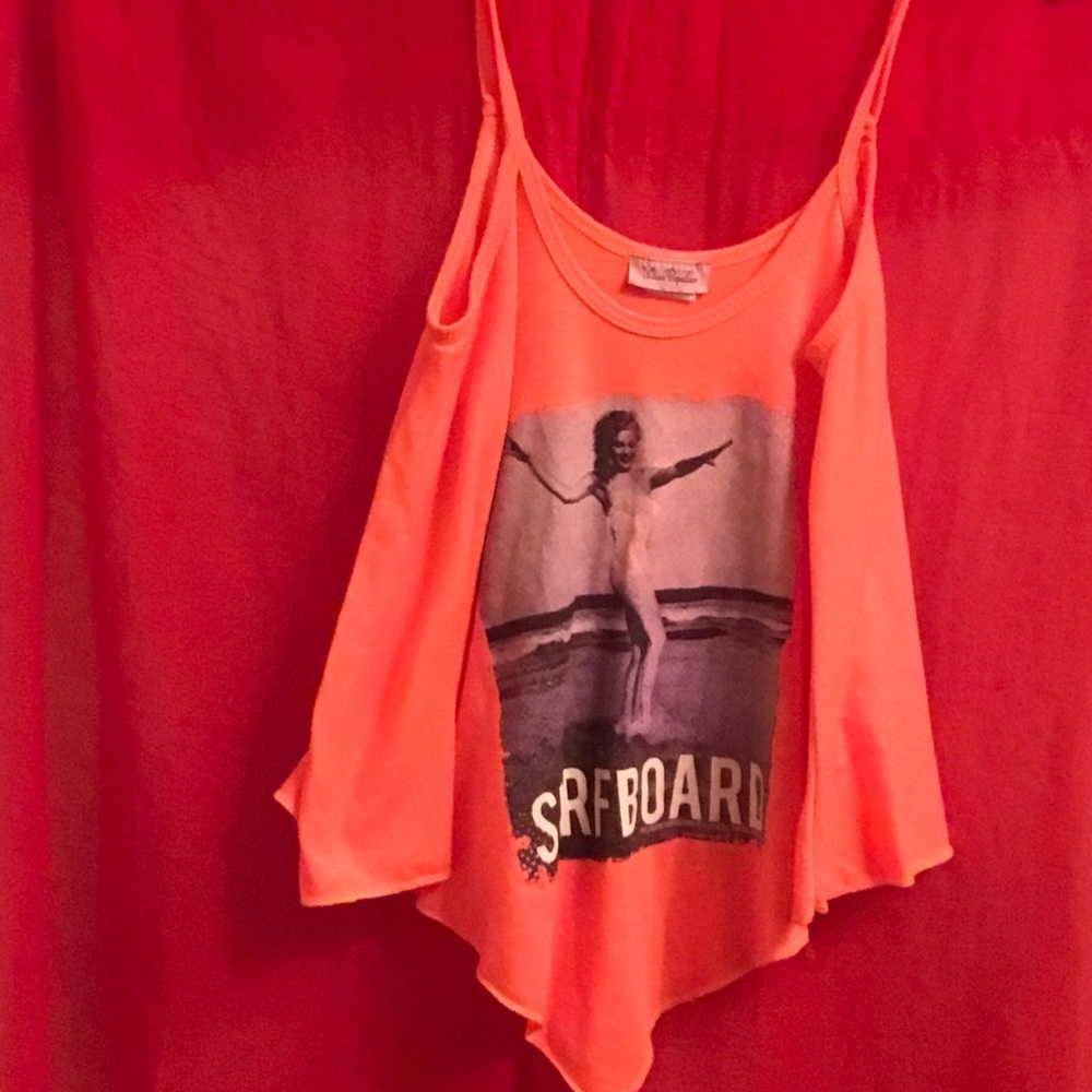 Graphic crop top tank